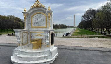 Golden Toilet Statue Appears In Washington, D.C.