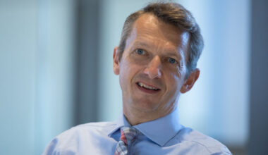 British Chambers President Andy Haldane speaking at a business conference, addressing economic growth and industry challen...