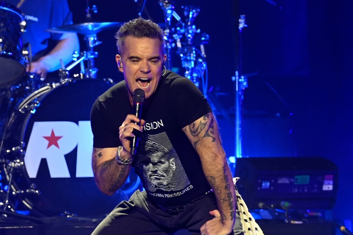 Robbie Williams War Child Gig At Aviva Studios in Manchester