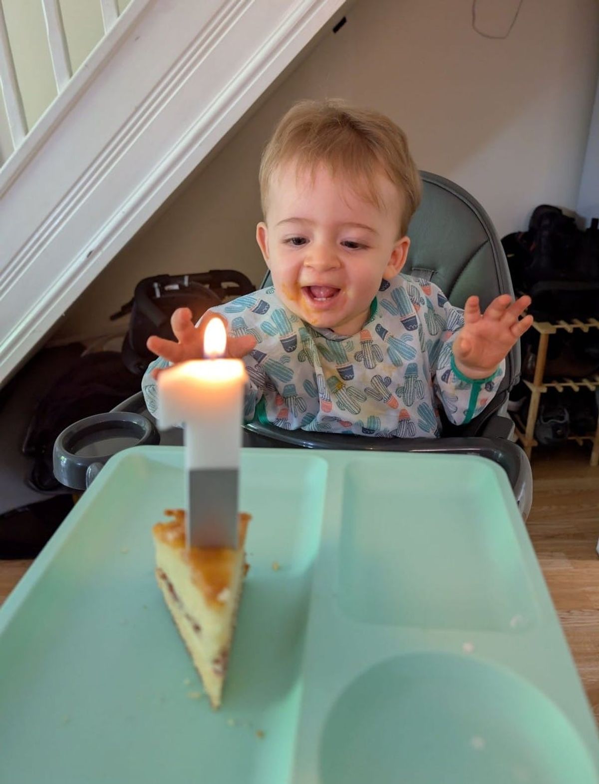 Fredde celebrating his first birthday