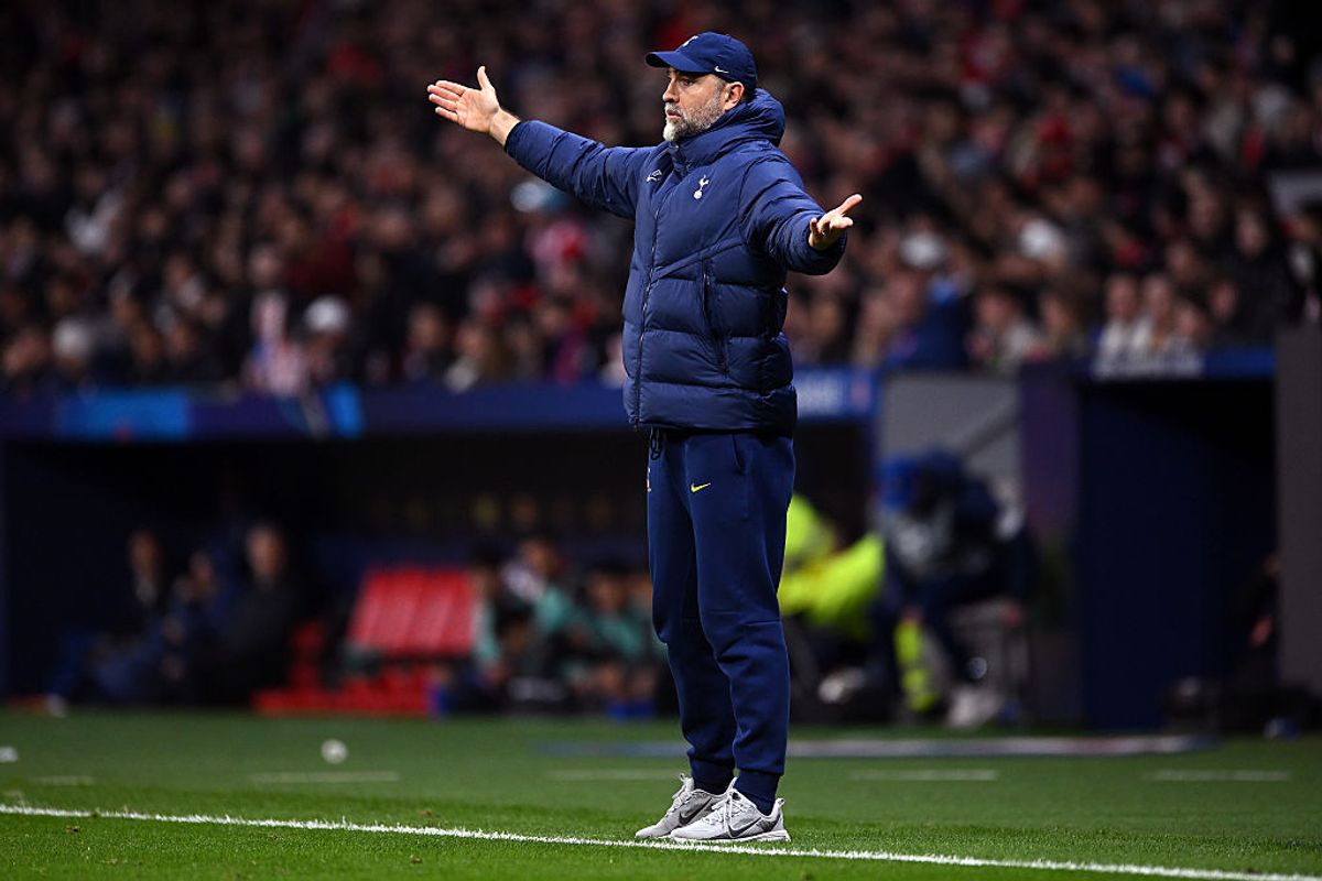  Igor Tudor, Interim Manager of Tottenham Hotspur, reacts during the UEFA Champions League 2025/26 Round of 16 First Leg match between  Atletico de Madrid and Tottenham Hotspur FC at Estadio Civitas Metropolitano