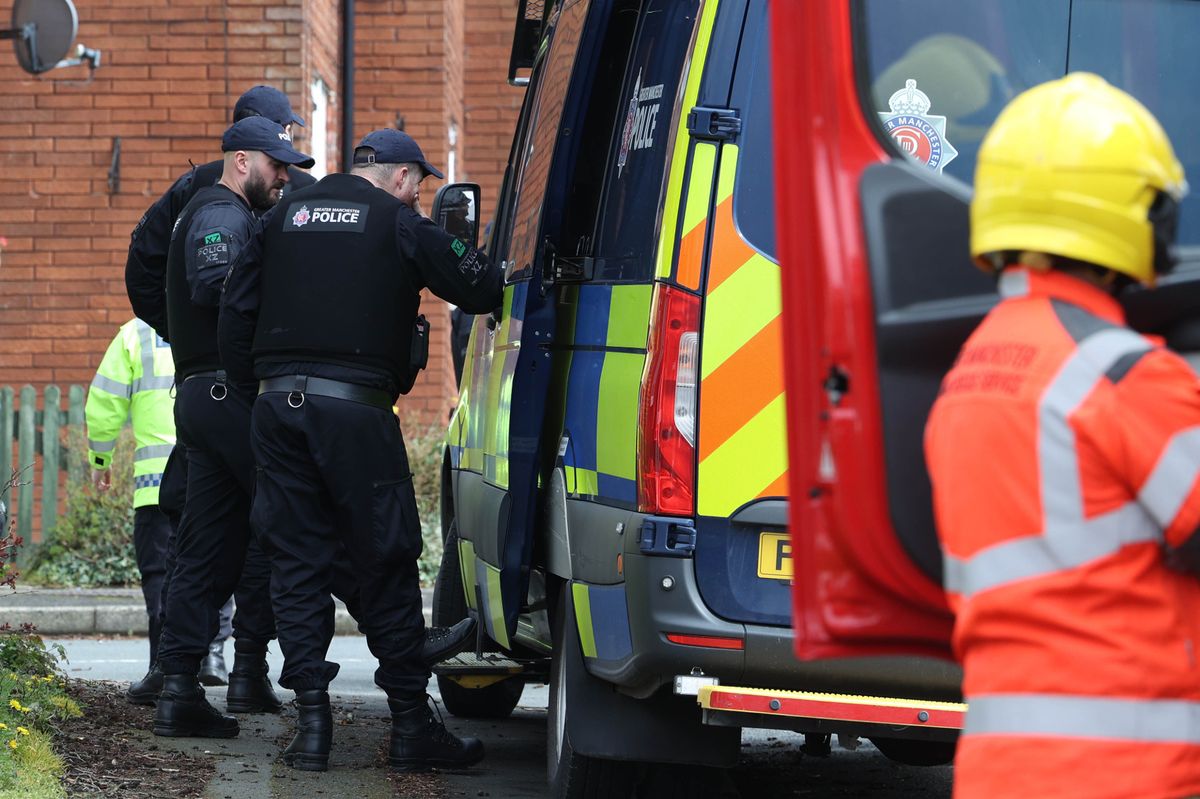 Armed officers attended the concern for welfare incident