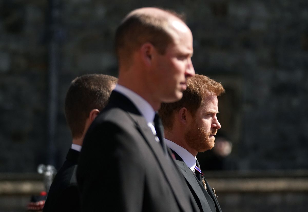 The pair at the funeral of their grandfather, the late Prince Philip