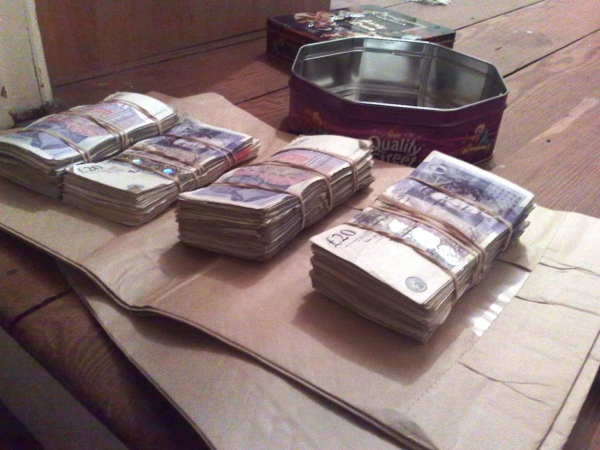 Cash seized from cocaine dealer Dominic McInally's mum and dad's home in Little Crosby