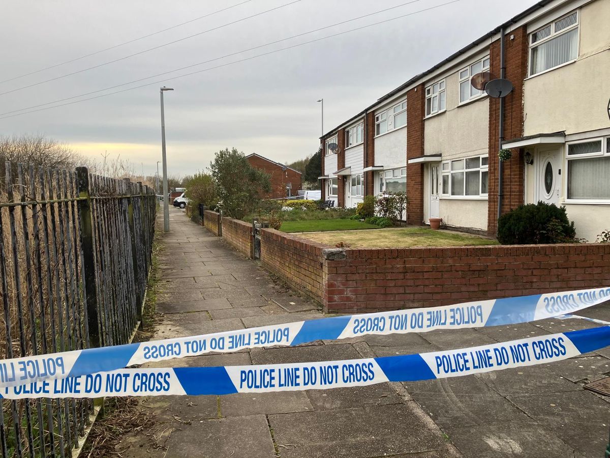 Police scene on Bowland Drive, Litherland