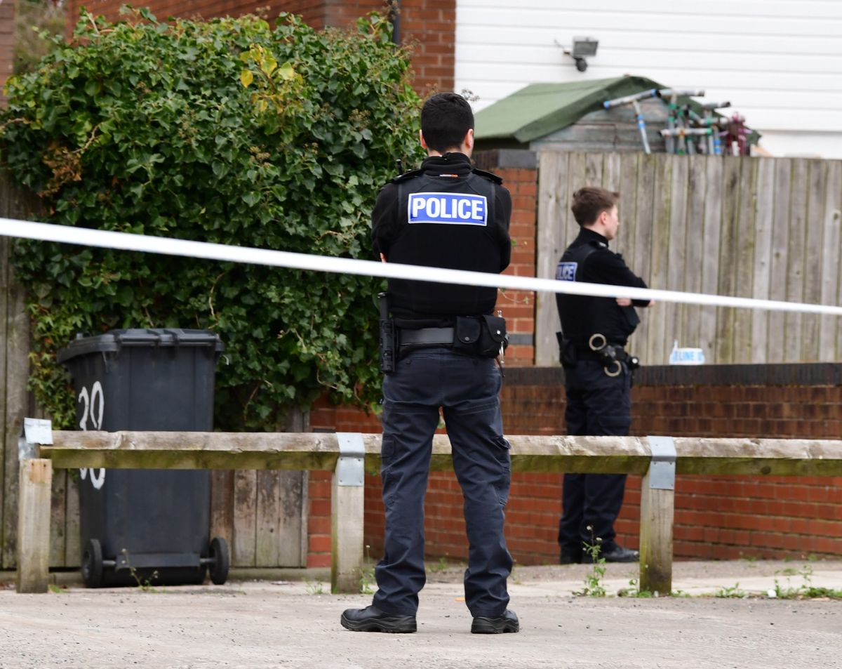 Police scene on Bowland Drive, Litherland