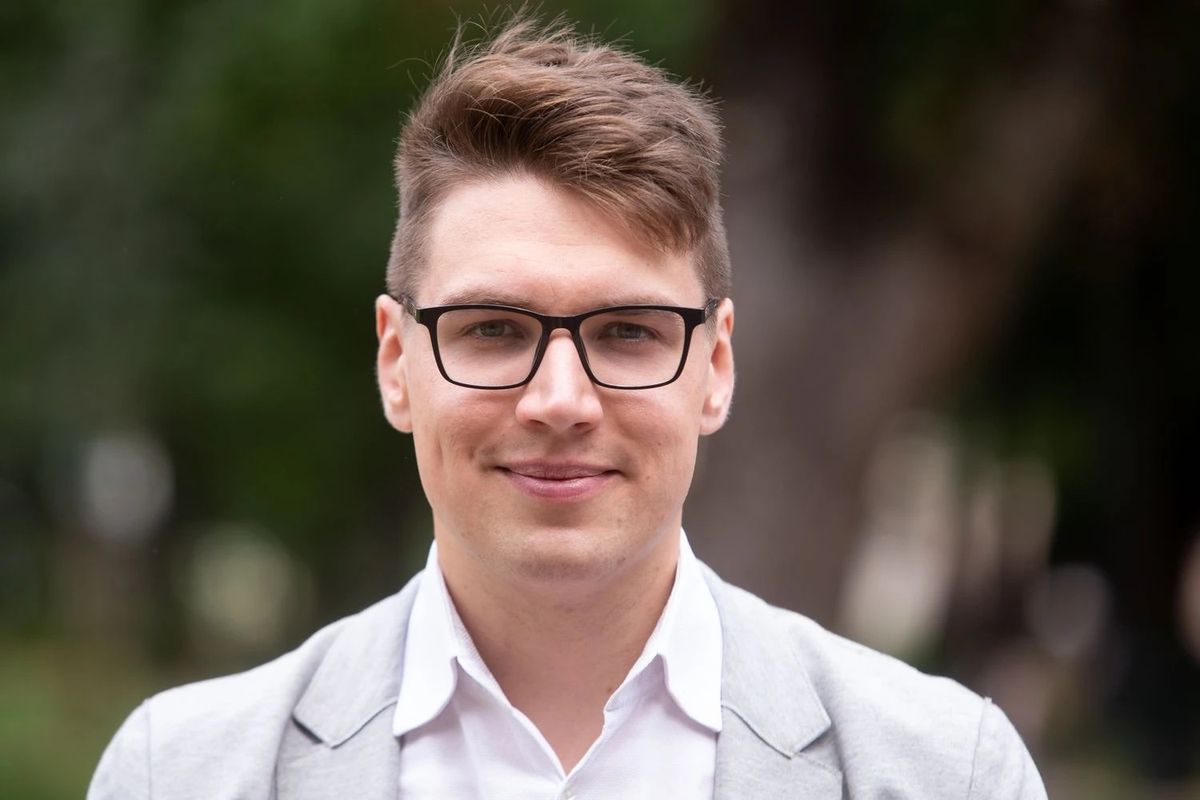 Scientist Dominykas Milašius from Delta Biosciences, a Lithuania-based space health company.