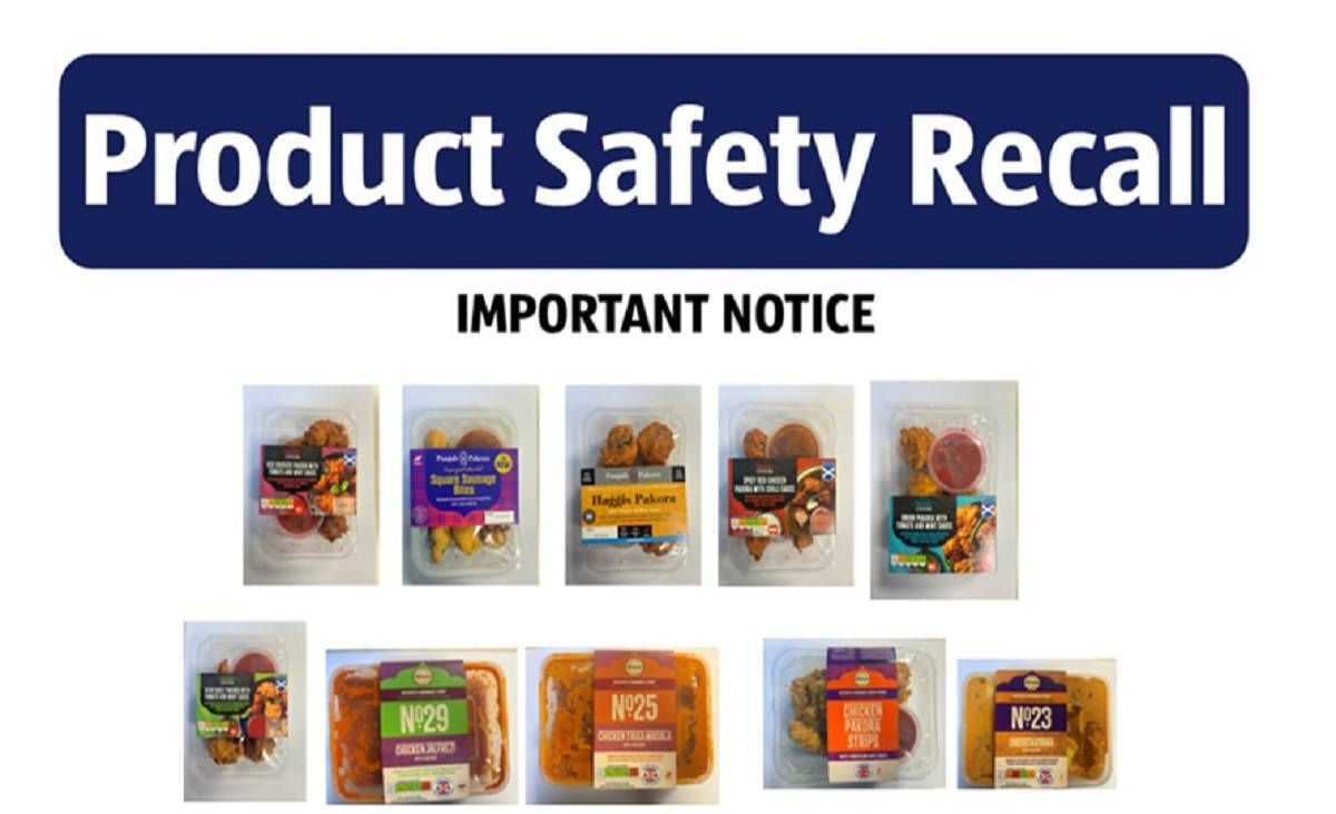 Aldi recall products.