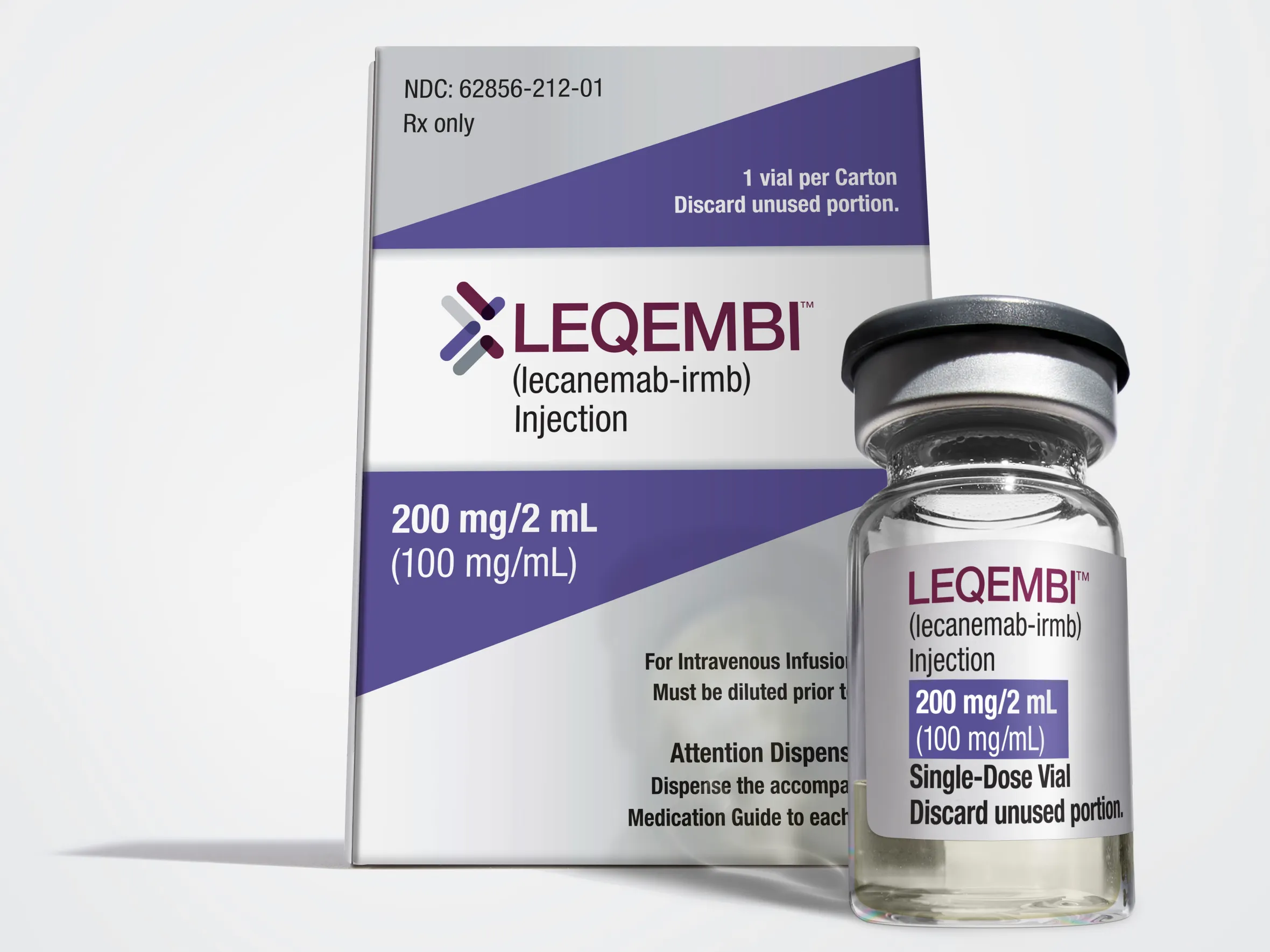 Lecanemab medication with the trade name Leqembi.