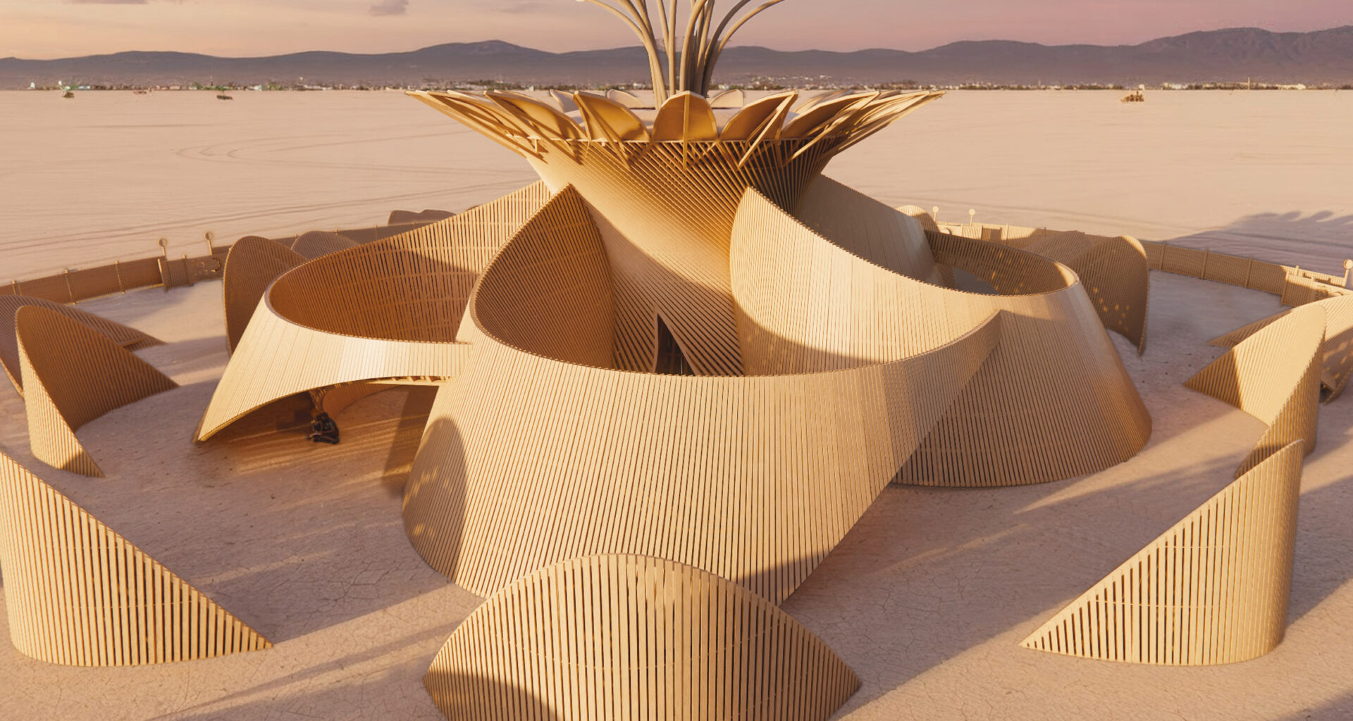 James Gwertzman bases Burning Man temple on rare desert flower