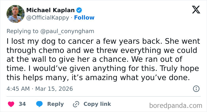IT Guy Goes Down In History After Using ChatGPT And His Dog’s DNA To Create A Cancer Cure For Her IT Guy Goes Down In History After Using ChatGPT And His Dog’s DNA To Create A Cancer Cure For Her