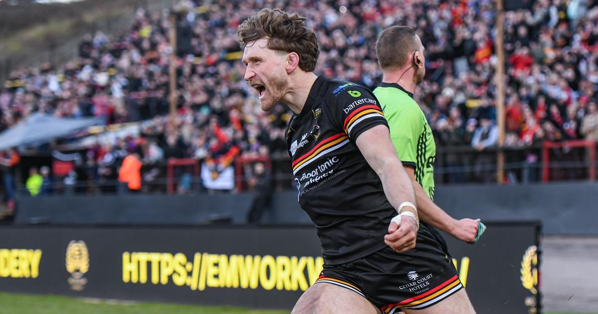 Kurt Haggerty's reaction as Bradford Bulls beat Toulouse