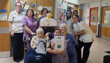 Marjorie Grange, 99, returns to St Luke's Hospital