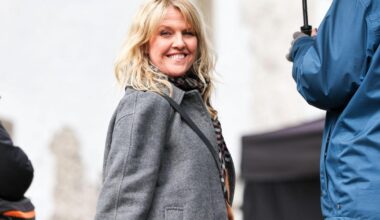 Shetland star Ashley Jensen in Kilbarchan for filming