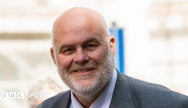 RFL Chairman Nigel Wood looking into the camera.