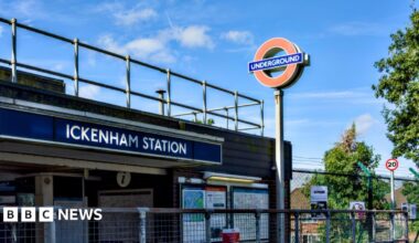 Exterior of Ickenham Underground Station