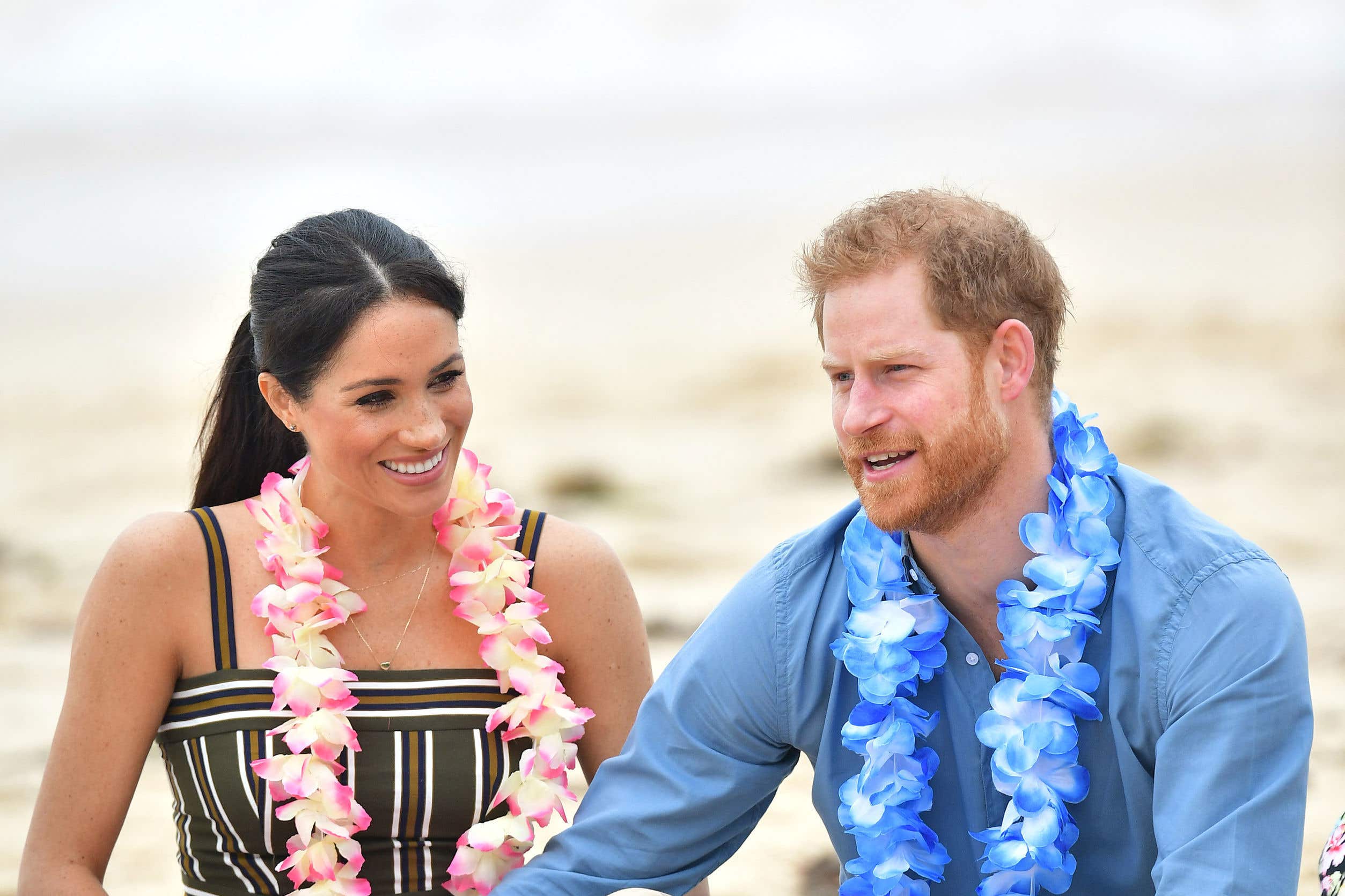 The Duke and Duchess of Sussex on their first trip to Australia when Meghan was pregnant with Archie