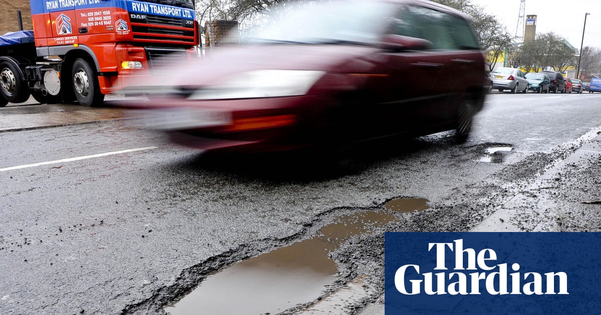 ‘National disgrace’: pothole repair backlog hits record £18.6bn in England and Wales | Transport