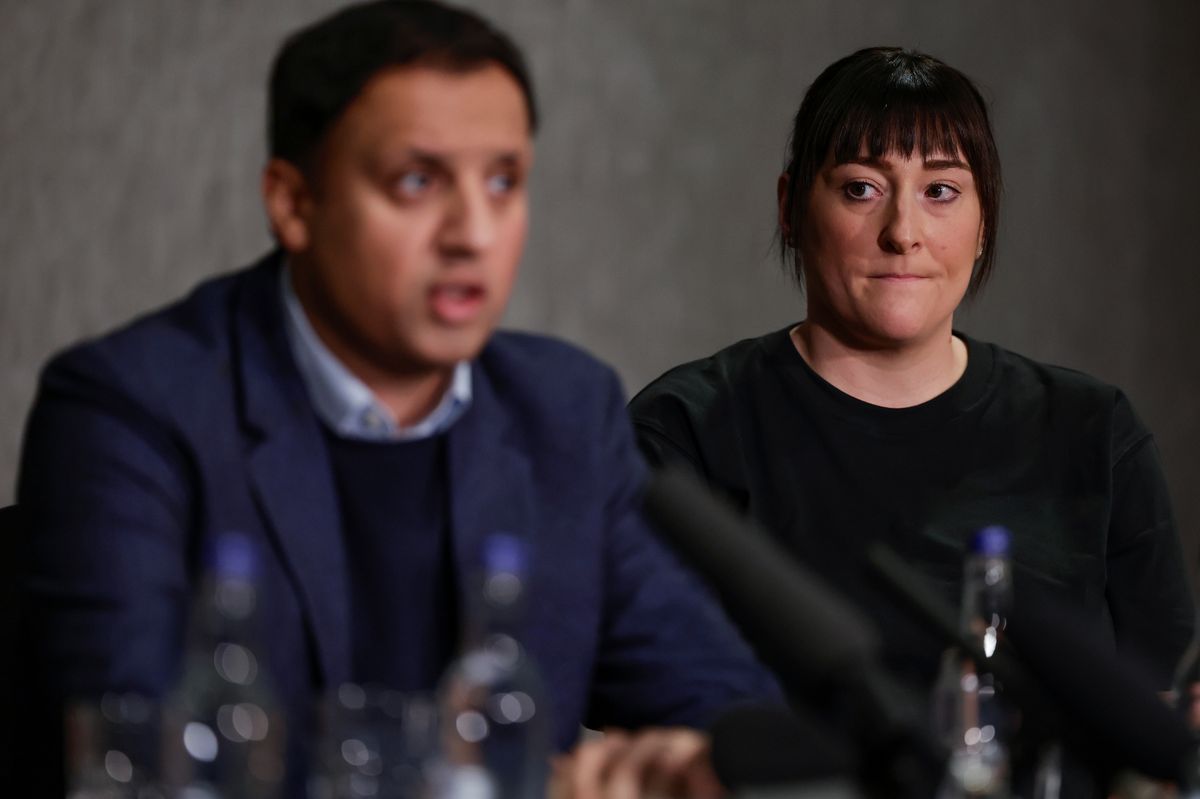 Anas Sarwar with Kimberley Darroch