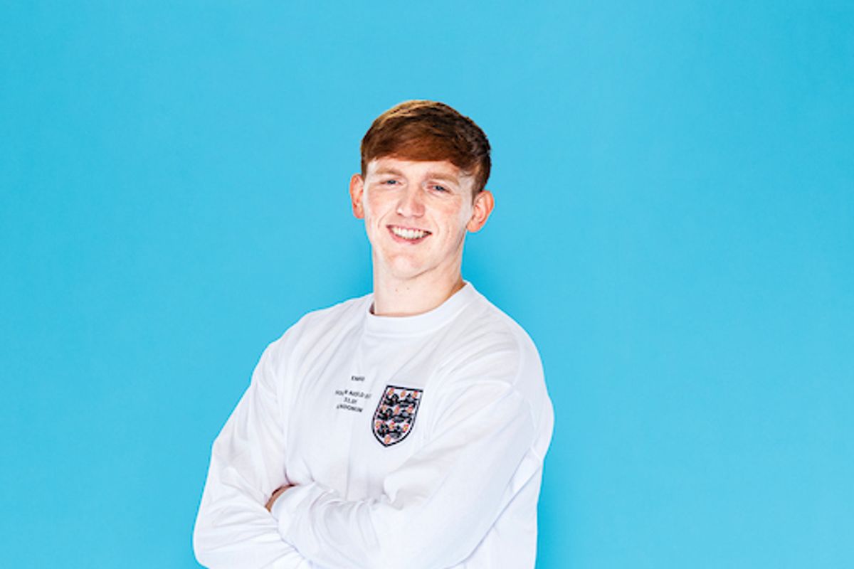 angry ginge in soccer aid kit