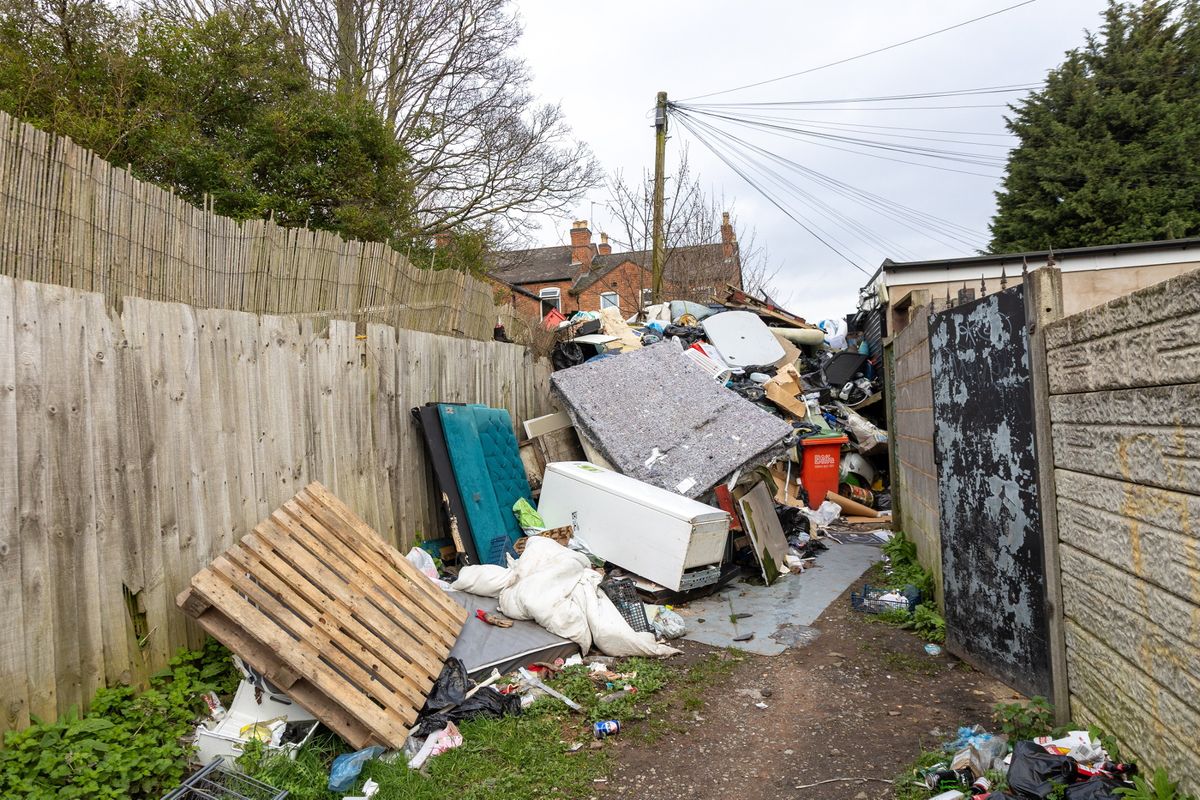 The flytipping is affecting access to people's homes