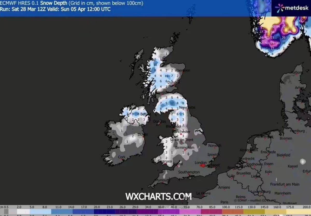 uk weather map