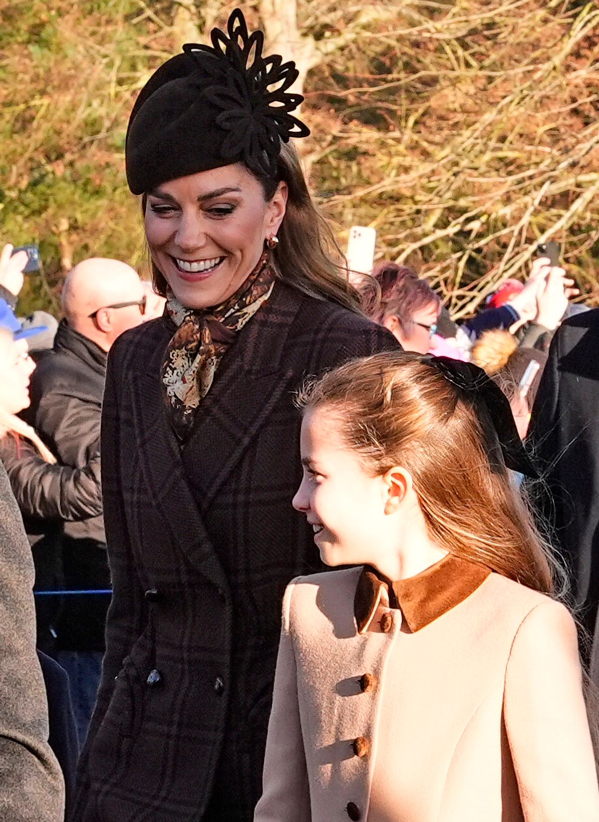 The Princess of Wales and Princess Charlotte in Sandringham 
