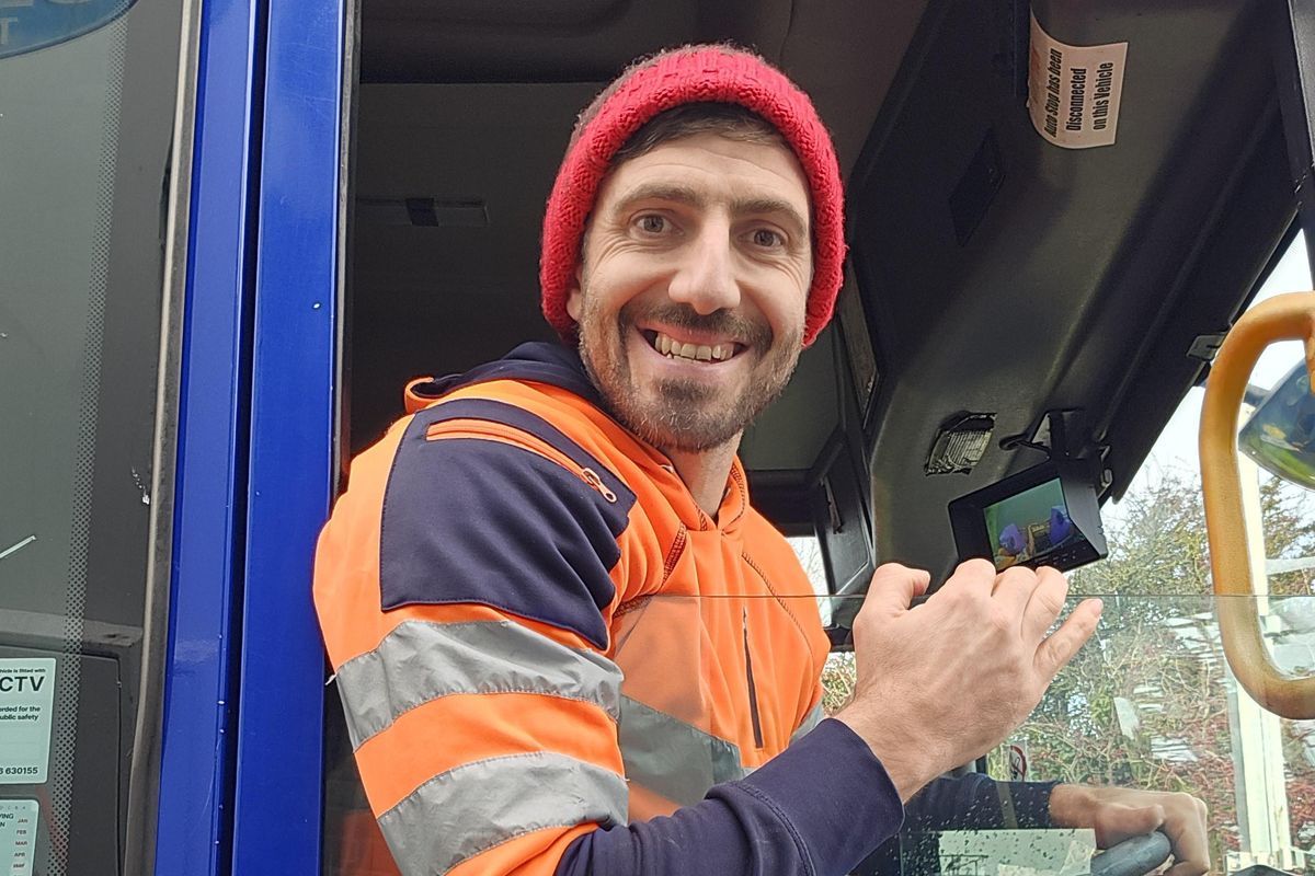 Binman Ashley at work