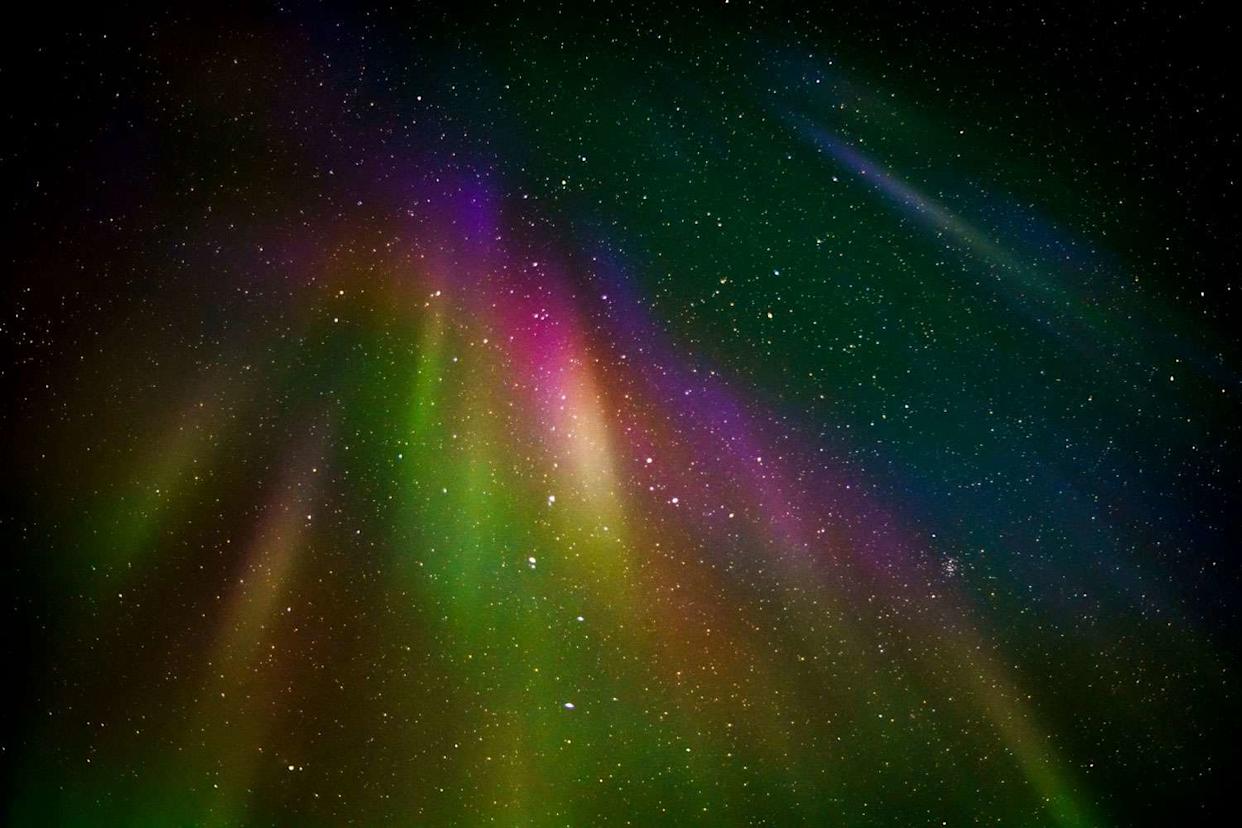 Northern lights and stars, Lapland, SwedenCredit: Getty