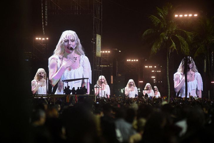 People attend pop star Lady Gaga's open concert at Copacabana Beach in Rio de Janeiro, May 3, 2025. Reuters-Yonhap