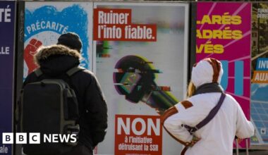 Swiss reject right-wing plan to cut licence fee for public broadcaster - BBC