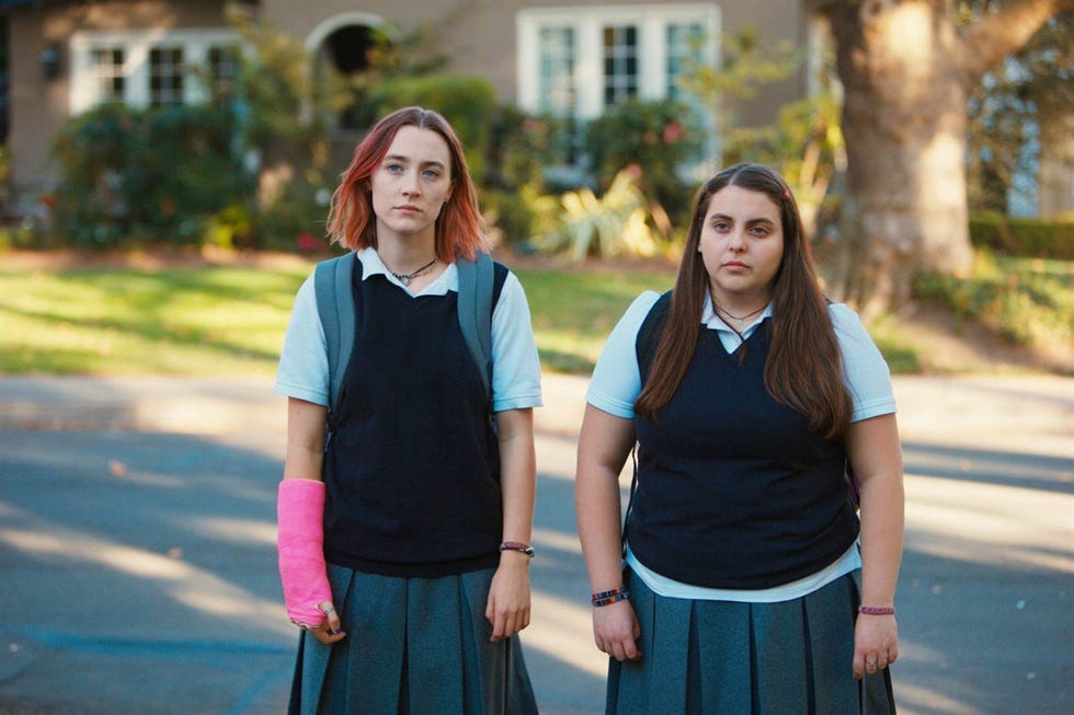 Saoirse Ronan, Beanie Feldstein, Lady Bird saoirse ronan beanie feldstein lady bird