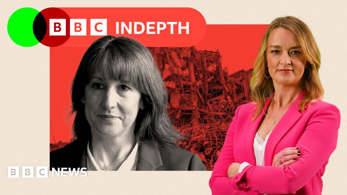 Thin, lobster red banner with white text saying ‘InDepth newsletter’. To the right are black and white portrait images of Emma Barnett and John Simpson. Emma has dark-rimmed glasses, long fair hair and a striped shirt. John has short white hair with a white shirt and dark blazer. They are set on an oatmeal, curved background with a green overlapping circle.