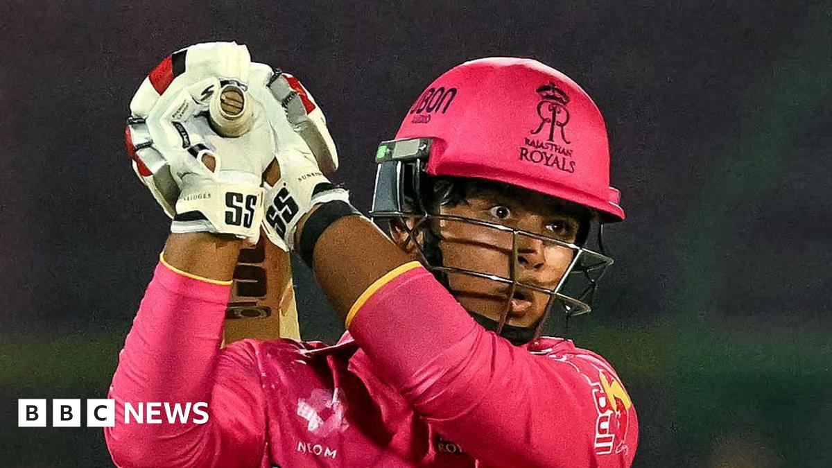 Vaibhav Suryavanshi of India U19 bats during the England U19 and India U19 Youth One Day Match on June 27, 2025 in Hove, England.