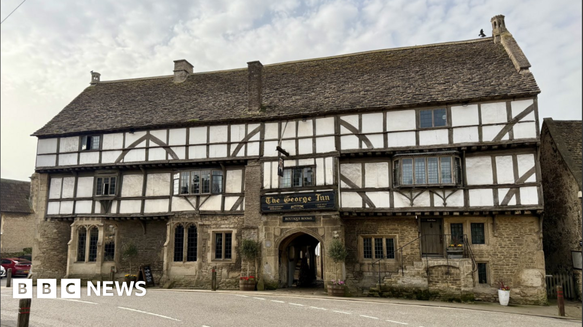 The exterior of the George Inn in Norton St Philip