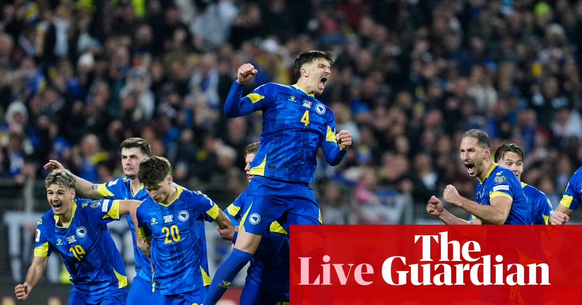 Bosnia and Herzegovina v Italy: World Cup playoff goes to penalties – live | World Cup 2026 qualifiers