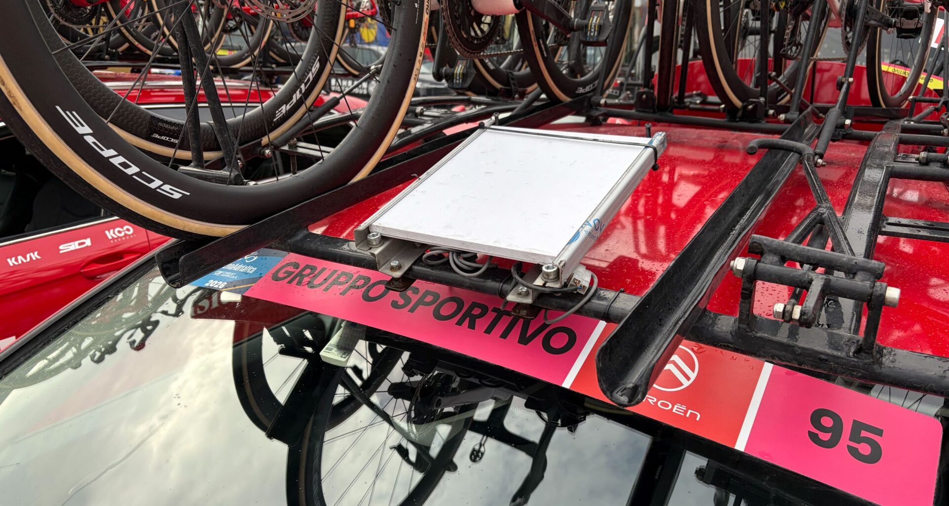 Cycling's latest technological advance? Teams cars fitted with satellite internet for data, streaming and communications marginal gain