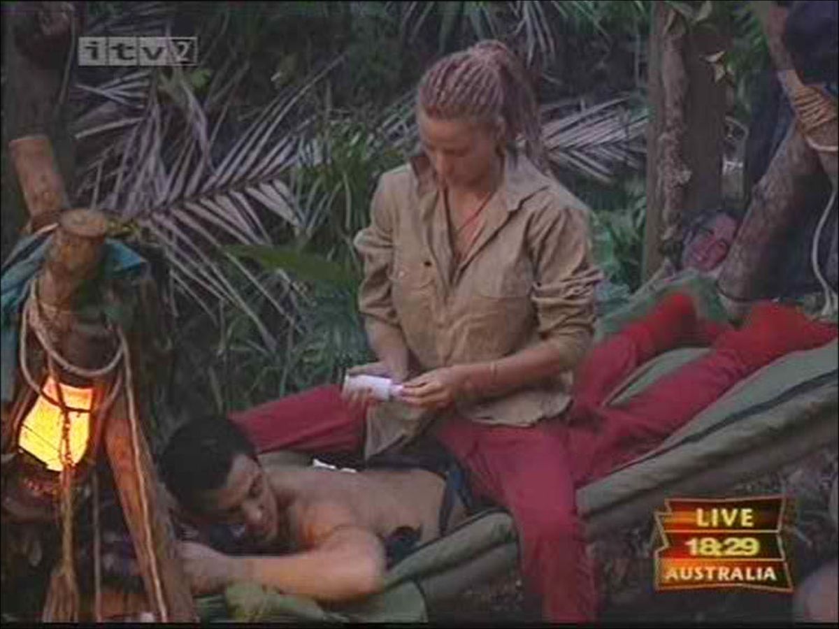 Katie Price and Peter Andre sparked up a romance in the jungle 