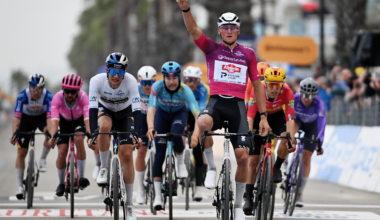 Tirreno-Adriatico: Mathieu van der Poel plays stage 4 finale perfectly before launching incredible sprint to win from reduced group