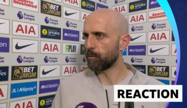 Tottenham coach Bruno Saltor