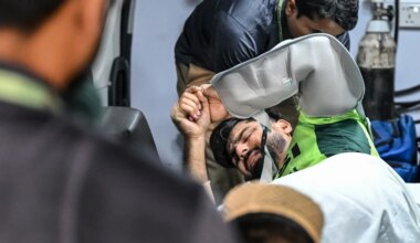 Ban vs Pak 2nd ODI - Hussain Talat stretchered to hospital after shoulder injury