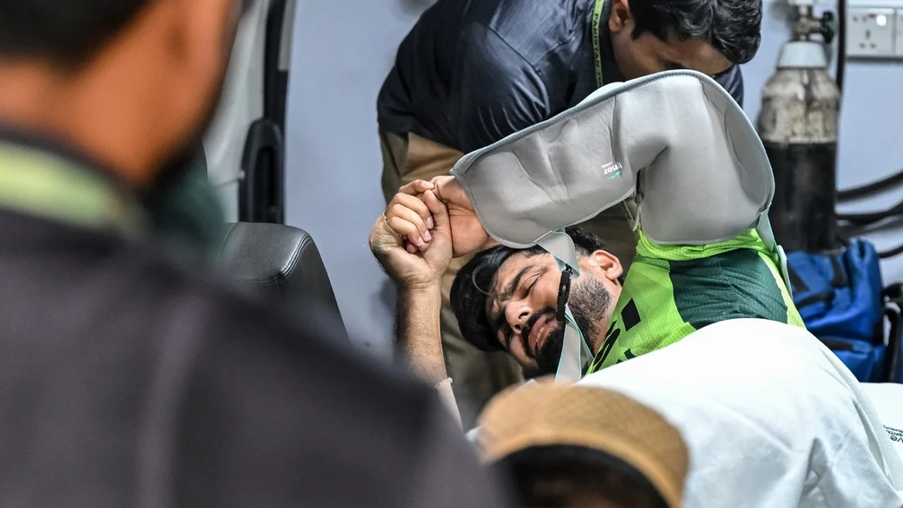 Ban vs Pak 2nd ODI - Hussain Talat stretchered to hospital after shoulder injury