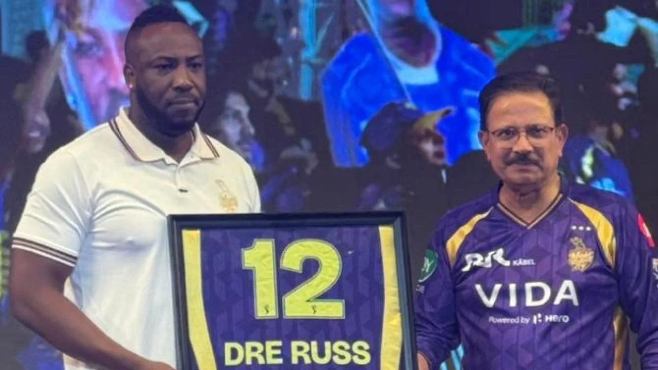IPL 2026 - KKR retire No 12 jersey in tribute to Andre Russell
