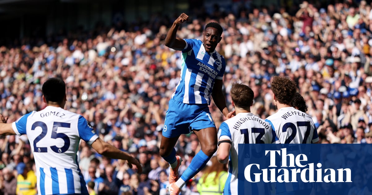 Danny Welbeck double helps Brighton deal blow to Liverpool’s top-five hopes | Premier League