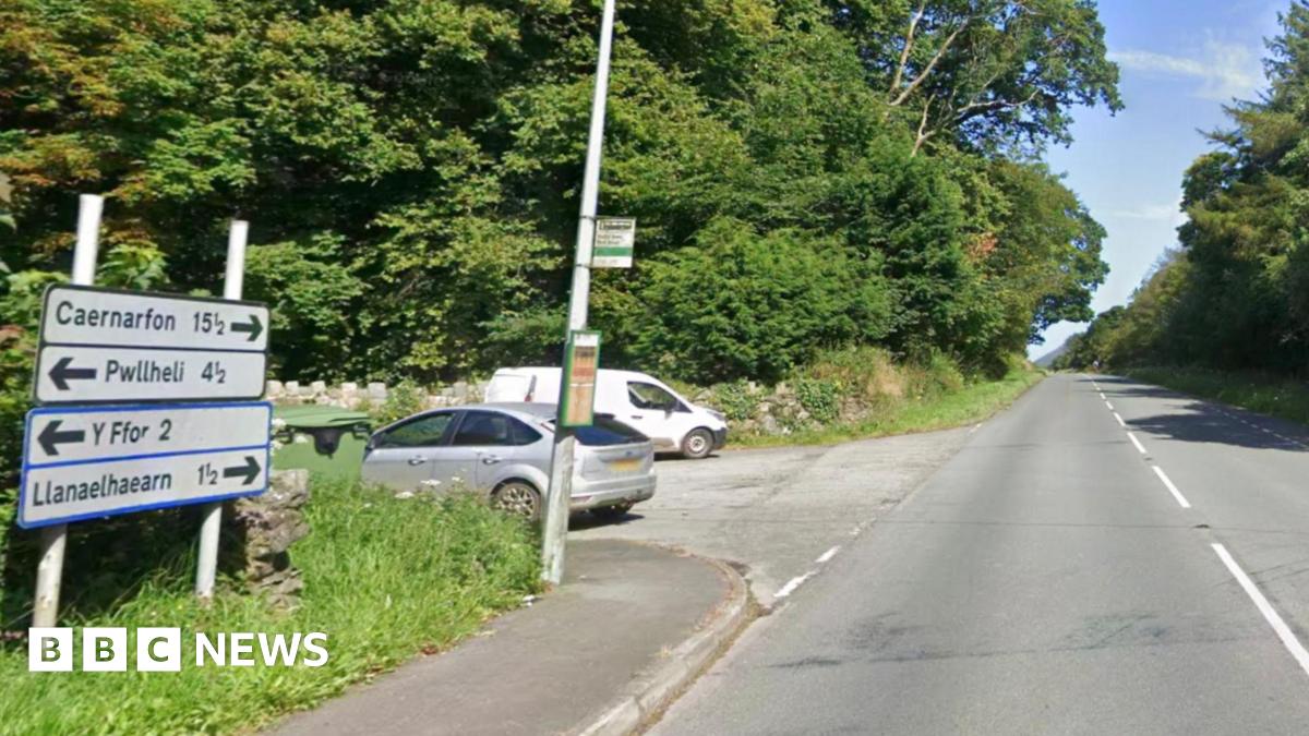 Map: Map of Pwllheli area of Gwynedd