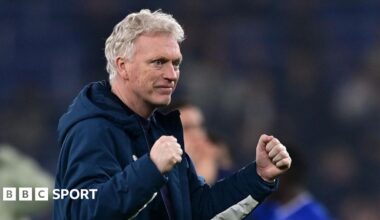 David Moyes celebrates