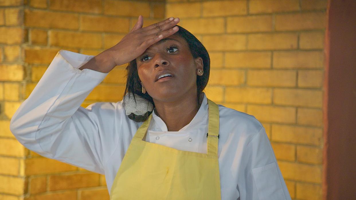 Carrington Saunders was blamed for serving raw wedges.