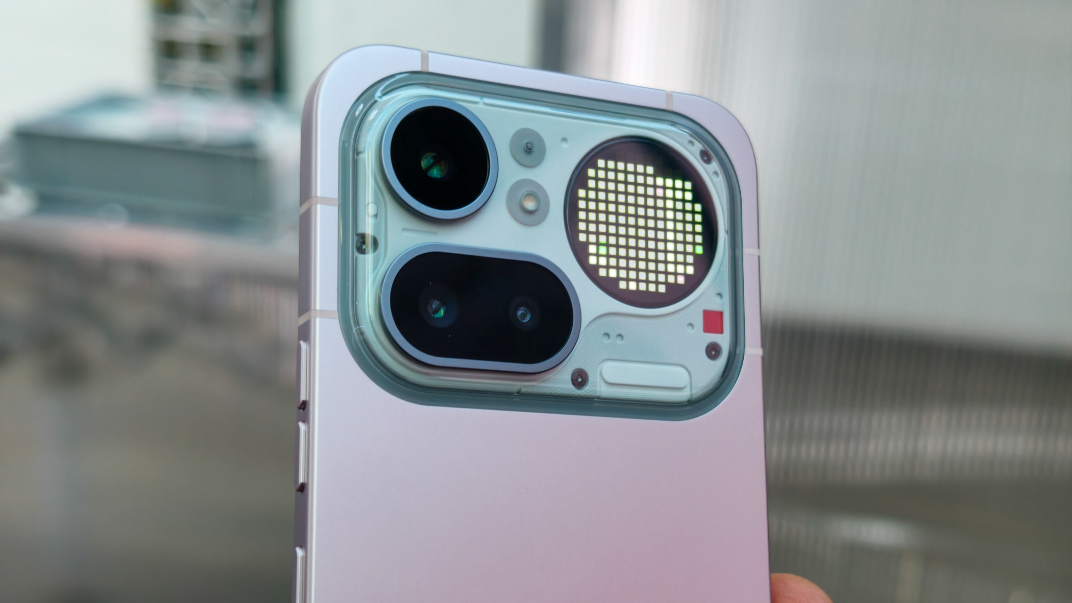 Nothing Phone 4a Pro Pink from the launch in London