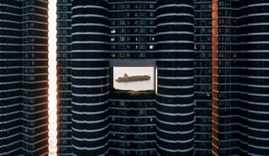 Stunning drone image of container ship passing Hong Kong's "dragon gate" could win top photography prize