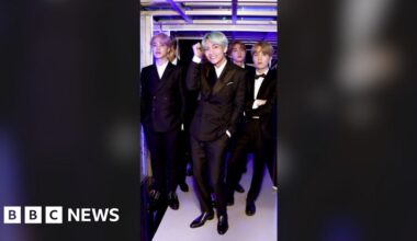 BTS wearing suits